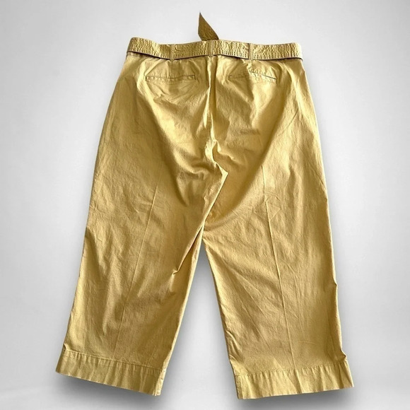 Lauren Ralph Lauren Plus-Size Belted Wide-Leg Cropped Pants | Sizes 14 & 16 NWT - Picture 3 of 8